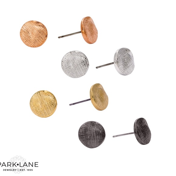 Park Lane Dottie Hematite pierced petite Stud Earrings - Picture 9 of 10